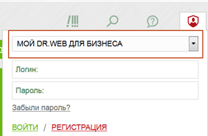 #Dr.Web screen: Вход в Мой Dr.Web также возможен через виджет Профиля